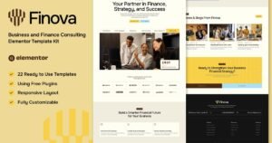 Finova - Business and Finance Consulting Elementor Template Kit - Nulled Download - EmpireGPL