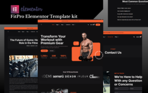 Fitpro WooCommerce Elementor Template Kit Elementor Kit - Nulled Download - EmpireGPL