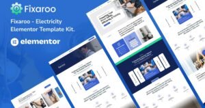 Fixaroo – Electricity Services Elementor Template Kit - Nulled Download - EmpireGPL