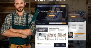 Fixn – Handyman & Repair Service Elementor Template Kit - Nulled Download - EmpireGPL