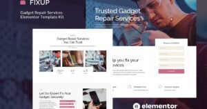 FixUp - Gadget Repair Services Elementor Template Kit - Nulled Download - EmpireGPL