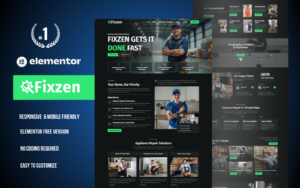 Fixzen – Handyman & Home Repair Service Elementor Template Kit Elementor Kit - Nulled Download - EmpireGPL
