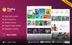 Flashy - Game Store and eSports Responsive Elementor WooCommerce Theme - Nulled Download - EmpireGPL