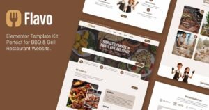 Flavo - BBQ & Grill Restaurant Elementor Template Kit - Nulled Download - EmpireGPL