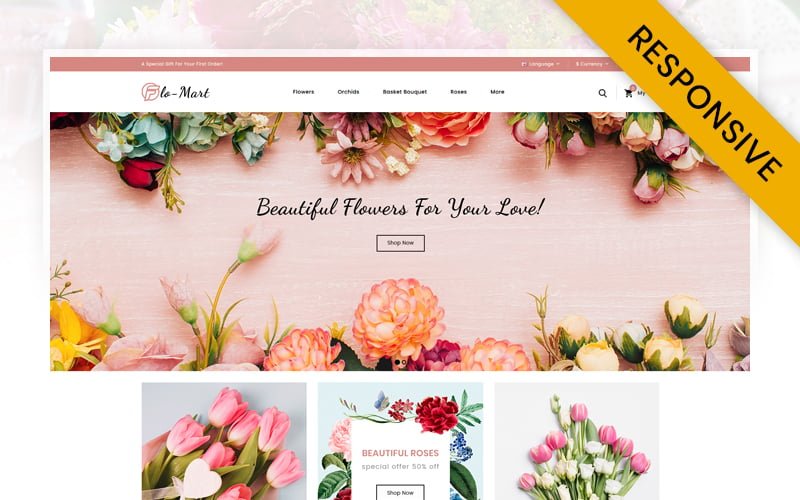 FloMart - Flowers Shop OpenCart Responsive Template OpenCart Template - Nulled Download - EmpireGPL