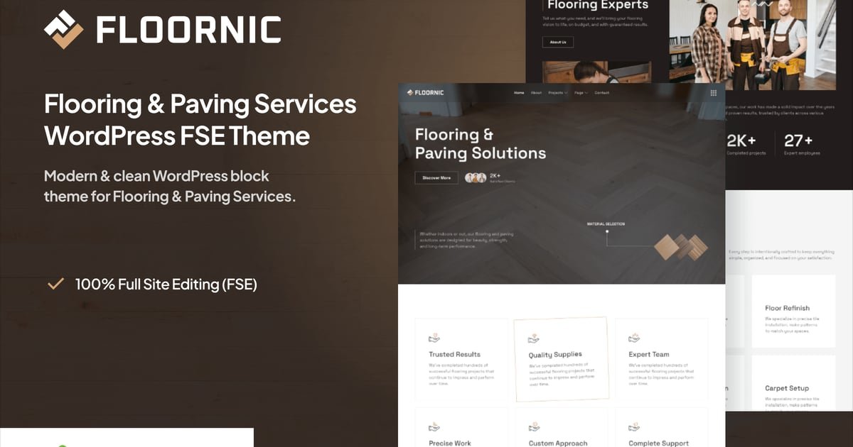 Floornic – Flooring and Paving Services WP Theme - Nulled Download - EmpireGPL