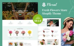 Floral - Flowers Boutique Store Shopify 2.0 Responsive Theme Shopify Theme - Nulled Download - EmpireGPL
