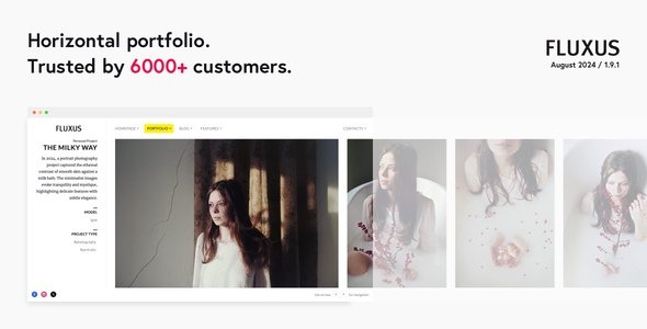 Fluxus - Horizontal Portfolio Theme - Nulled Download - EmpireGPL