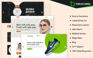 Fly - Watch and Goggles with Shoes - Responsive Shopify Theme for eCommerce - Nulled Download - EmpireGPL