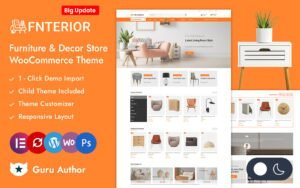 Fnterior - Furniture Decor Store Elementor WooCommerce Responsive Theme WooCommerce Theme - Nulled Download - EmpireGPL