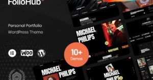 FolioHub - Personal Portfolio WordPress Theme - Nulled Download - EmpireGPL