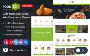 Food Box - Restaurant and Cafe Store Elementor WooCommerce Responsive Theme WooCommerce Theme - Nulled Download - EmpireGPL