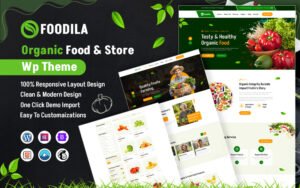 Foodila- Organic Food & Store WordPress Theme - Nulled Download - EmpireGPL