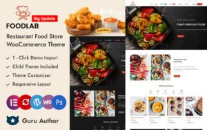 FoodLab - Restaurant Food Store Elementor WooCommerce Responsive Theme WooCommerce Theme - Nulled Download - EmpireGPL