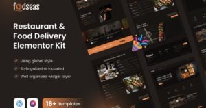 Foodseas Japanese Restaurant Elementor Template Kit - Nulled Download - EmpireGPL