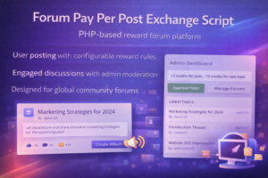 Forum Pay Per Post Exchange Script
