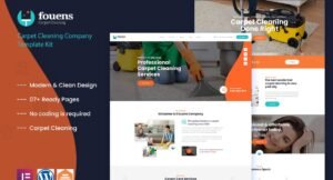 Fouens - Cleaning & Home Maintenance Company Elementor Template Kit - Nulled Download - EmpireGPL