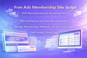 Free Ads Membership Site Script