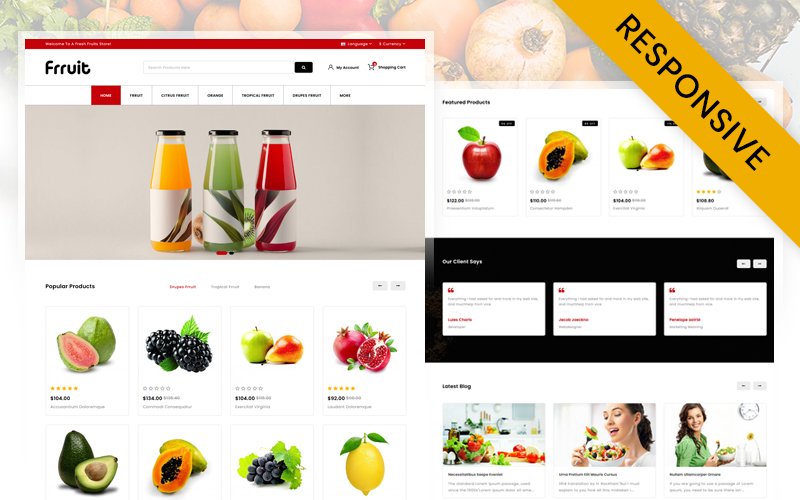 Fresh Fruits Store OpenCart Responsive Template OpenCart Template – Nulled Download – EmpireGPL