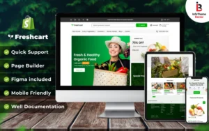 Freshcart - Organic Grocery, Vegetables & Responsive Shopify 2.0 Theme Shopify Theme - Nulled Download - Empiregpl