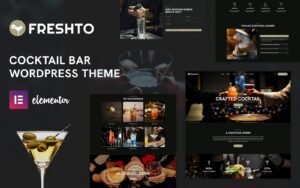 Freshto Cocktail Bar and Restaurant WordPress Theme - Nulled Download - EmpireGPL