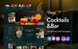 Froza - Cocktail and Restaurant WordPress Elementor Theme WordPress Theme - Nulled Download - EmpireGPL