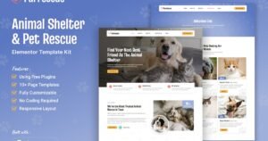 Furrescue - Animal Shelter & Pet Rescue Elementor Template Kit - Nulled Download - EmpireGPL