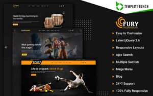 Fury - Music and Game with Sport - Responsive Shopify Theme for eCommerce - Nulled Download - EmpireGPL