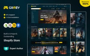 Gamey - Online Game Store Shopify OS2.0 Responsive Theme Shopify Theme - Nulled Download - EmpireGPL