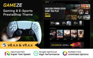 Gameze - Gaming and eSports Store Prestashop Theme PrestaShop Theme - Nulled Download - EmpireGPL