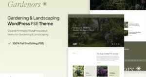 Gardenors – Gardening Landscaping WordPress Theme - Nulled Download - EmpireGPL