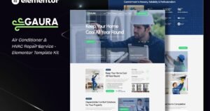 Gaura - Air Conditioner & HVAC Repair Service Elementor Template Kit - Nulled Download - EmpireGPL