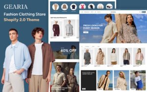 Gearia - Fashion Responsive Shopify Theme for eCommerce - Nulled Download - EmpireGPL