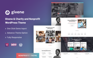 Givene - Charity and Nonprofit WordPress Theme - Nulled Download - EmpireGPL