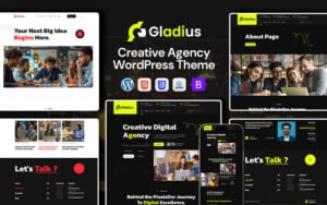 Gladius - Creative Agency & Business Consulting WordPress Theme - Nulled Download - EmpireGPL