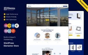 Glassy - Windows and Doors Services WordPress Elementor Responsive Theme WordPress Theme - Nulled Download - EmpireGPL