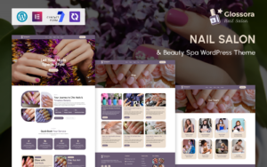 Glossora – Nail Salon & Beauty Spa WordPress Theme - Nulled Download - EmpireGPL