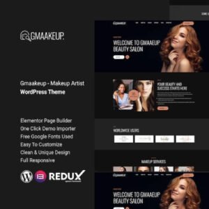Gmaakeup - Makeup Artist WordPress Theme - Nulled Download - EmpireGPL