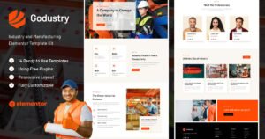Godustry - Industry & Manufacturing Elementor Template Kit - Nulled Download - EmpireGPL