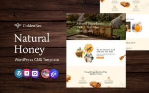 Goldenbee - Honey Farm and Beekeeping WordPress CMS Elementor Template WordPress Theme - Nulled Download - EmpireGPL