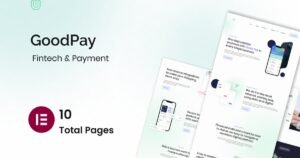 Goodpay - Fintech Elementor Template Kit - Nulled Download - EmpireGPL