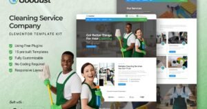 Goodust - Cleaning Service Company Elementor Template Kit - Nulled Download - EmpireGPL