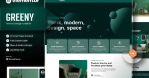 Greeny - Interior Elementor Template Kit - Nulled Download - EmpireGPL