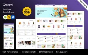 Groceri - Grocery Fruits and Vegitables Responsive Shopify Theme - Nulled Download - EmpireGPL