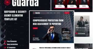 Guarda - Bodyguards & Security Agency Elementor Template Kit - Nulled Download - EmpireGPL