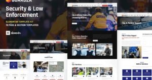 Guardza - Security & Law Enforcement Elementor Template Kit - Nulled Download - EmpireGPL
