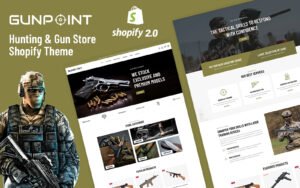 Gunpoint - Hunting, Guns and Weapon Store Shopify 2.0 Responsive Theme Shopify Theme - Nulled Download - EmpireGPL