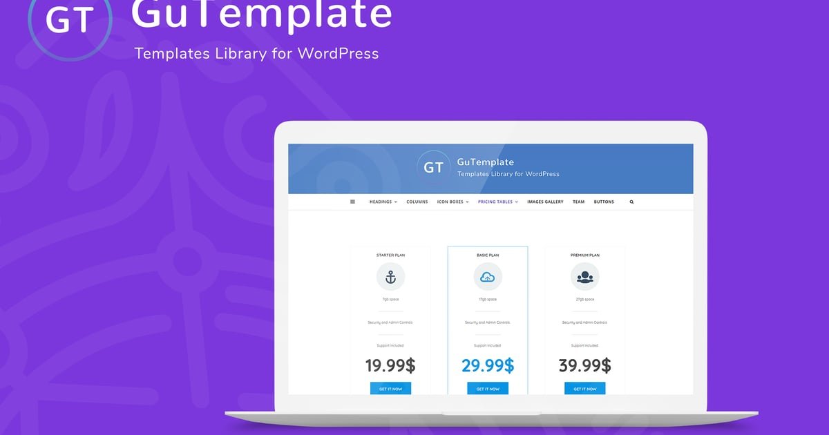 GuTemplate - Pro Templates Library for WordPress - Nulled Download - EmpireGPL