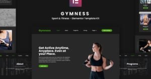 Gymness - Sport & Fitness Elementor Template Kit - Nulled Download - EmpireGPL