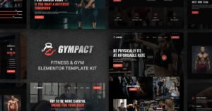 Gympact - Fitness & Gym Elementor Template Kit - Nulled Download - EmpireGPL